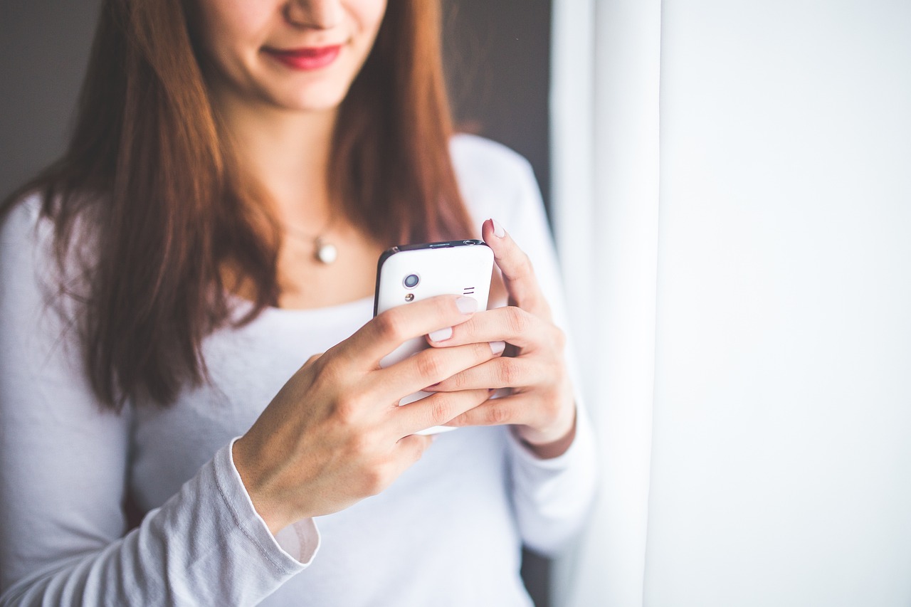 Lady on mobile phone